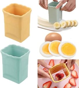 Read more about the article 2 Pack Cup Slicers | Egg Slicers | banana slicers | Strawberry Cutter | Quickly Making Fruit Vegetable Salad | Creative Kitchen Gadget
