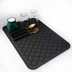 Read more about the article AMOAMI-Dish Drying Mats for Kitchen Counter-Silicone Dish Drying Mat-Kitchen Dish Drying Pad Heat Resistant Mat-Kitchen Gadgets Kitchen Accessories Kitchen Small Appliances (12″ x 16, BLACK)