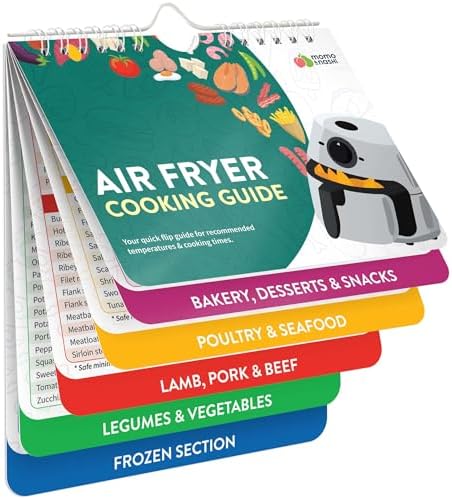 Read more about the article Air Fryer Magnetic Cheat Sheet Set – Cooking Time Charts and Recipe Booklet for Oven and Kitchen