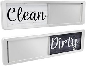 Read more about the article Dishwasher Magnet Clean Dirty Sign, Strong Universal Dirty Clean Dishwasher Magnet Indicator for Kitchen Organization, Slide Rustic Farmhouse Black and White Wood