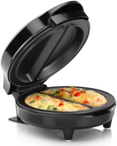 Read more about the article Holstein Housewares – Non-Stick Omelet & Frittata Maker, Stainless Steel – Makes 2 Individual Portions Quick & Easy (2 Section, Black)