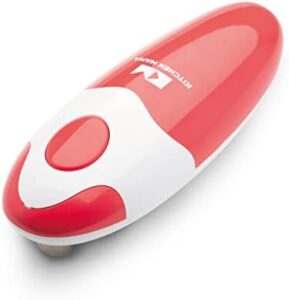 Read more about the article Kitchen Mama Auto Electric Can Opener: Open Your Cans with A Simple Press of Button – Automatic, Hands Free, Smooth Edge, Food-Safe, Battery Operated, YES YOU CAN (Red)