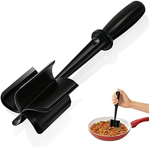 Read more about the article Meat Chopper, Hamburger Chopper Utensil, Professional Heat Resistant Nylon, Masher & Smasher Meat, Potato Masher Ground Beef & Turkey -Non Stick Mix Chopper for Kitchen Tool