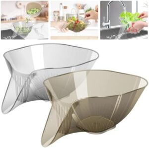 Read more about the article Multi-functional Drain Basket, Drainage Basket Funnel with Spout, Kitchen Sink Drain Basket for Food, Strainer Basket Drain Bowl for Vegetables Fruits Pasta, Miracle Drain Basket Strainer